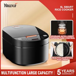Show details for Yowxii LCD Stainless Rice Cooker 6L Large Capacity Standard Multifunctional Electric Cooker Nonstick Picture of Yowxii LCD Stainless Rice Cooker 6L Large Capacity Standard Multifunctional Electric Cooker Nonstick
